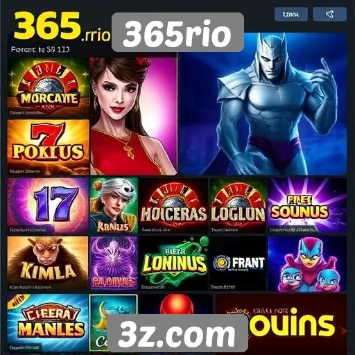 Variedade de jogos disponíveis no 365rio para todos os gostos